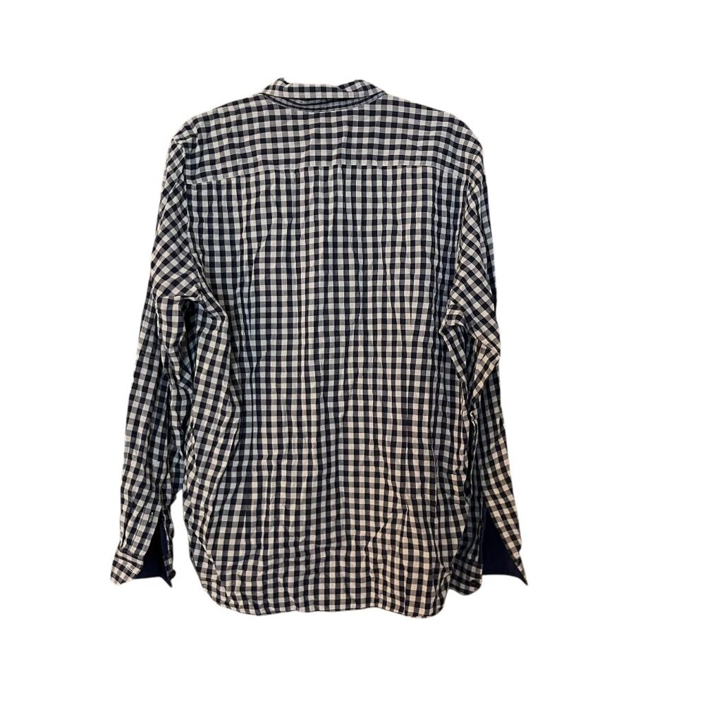 Ted Baker London Size 6 Mens Button Down Dress Shirt Blue Check Plaid - Picture 2 of 3